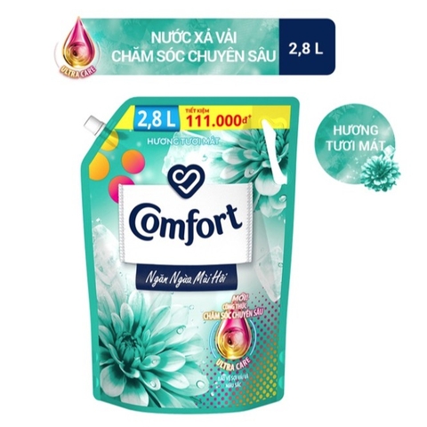 Nước xả vải Comfort Hương Tươi Mát Tặng