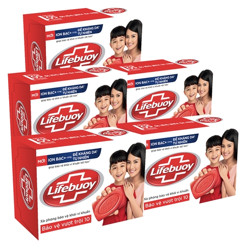 Xà bông cục Lifebuoy - Bảo Vệ Vượt Trội 10
