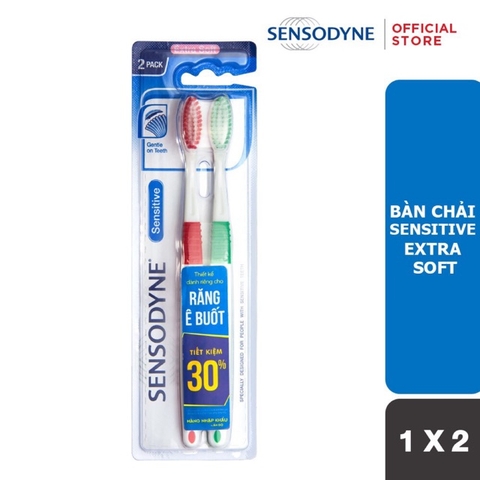 Bàn chải đánh răng Sensodyne siêu mềm 2 cái