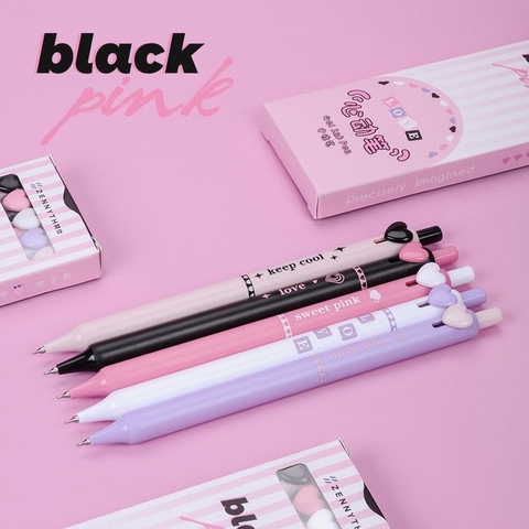 Bút Gel Đen Black Pink