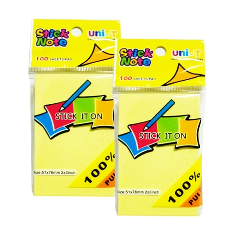 Giấy note vàng 3x2 uni - T
