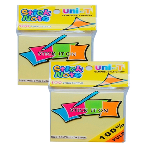 Giấy note vàng 3x3 uni - T