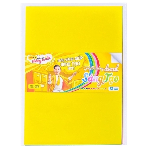 Giấy thủ công GTC-C006 12 màu khổ lớn