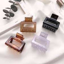 Kẹp Tóc Vuông Bóng