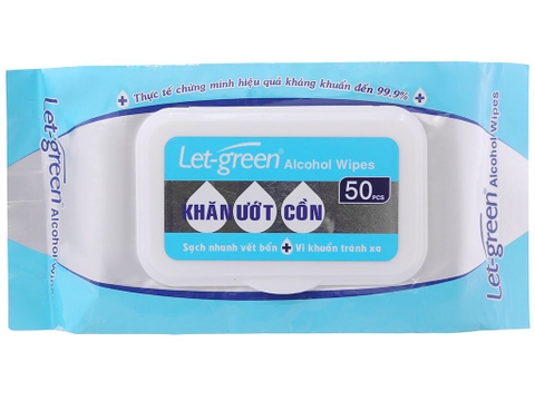 Khăn ướt cồn Letgreen 50 tờ
