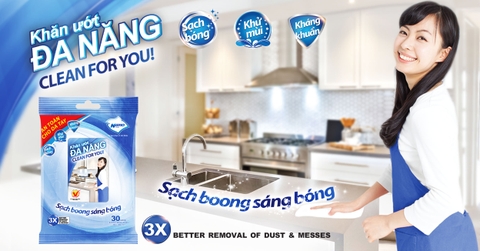 Khăn ướt đa năng Nano - 30 tờ