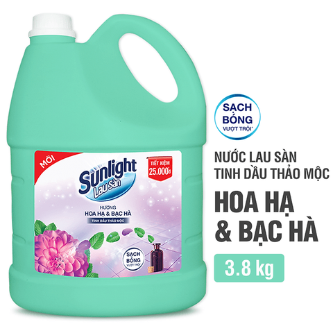 Nước lau sàn Sunlight Hoa Hạ Bạc Hà 3.6kg