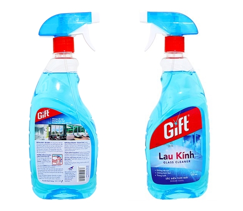 Lau kính Gift Sắc biển 580 ml