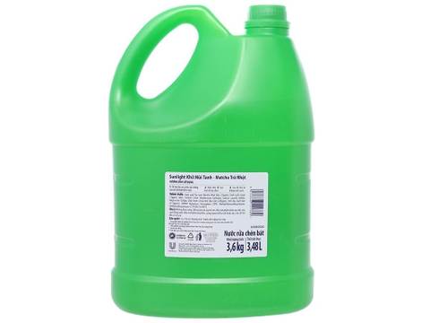 Nước rửa chén Sunlight Extra trà xanh matcha can 3.48 lít