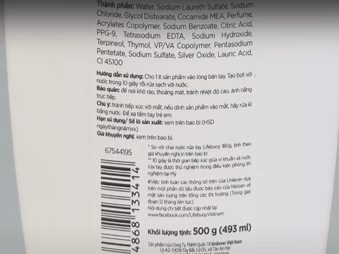 Nước rửa tay Lifebuoy bảo vệ vượt trội - chai 500g