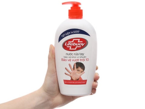 Nước rửa tay Lifebuoy bảo vệ vượt trội - chai 500g