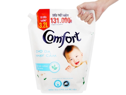 Nước xả Comfort Cho Da Nhạy Cảm - túi 3.2 lít