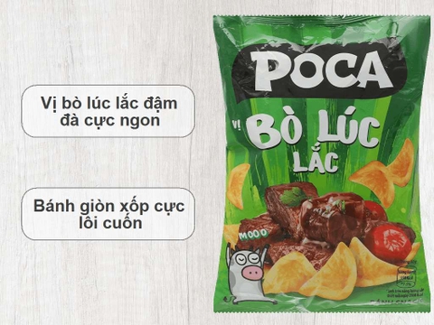 Bánh Snack Poca Bò Lúc Lắc - 32g