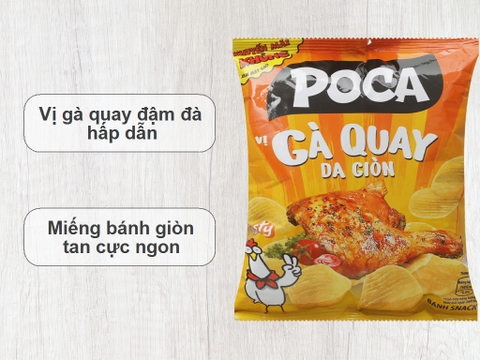 Bánh Snack Poca Gà Quay Da Giòn - 32g