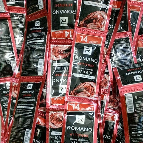 Dầu gội hương nước hoa Romano Attitude tóc chắc khoẻ 5g x 14 gói
