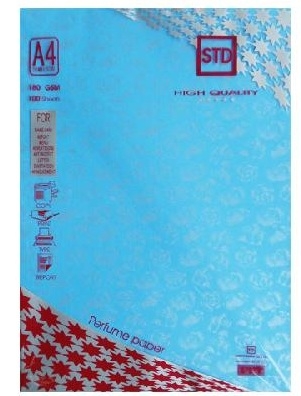 Bìa thơm A4 STD - 180gsm - xanh dương
