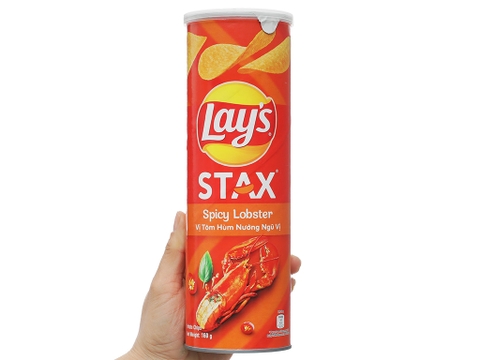 Bánh Snack Lays Stax Spicy Lobster- Hủ