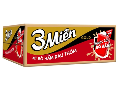 Mì 3 Miền Gold - Bò Hầm Rau Thơm