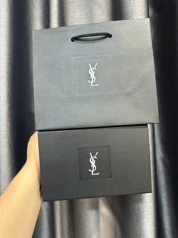 Hộp Đựng Ysl Đen Kèm Túi Hãng