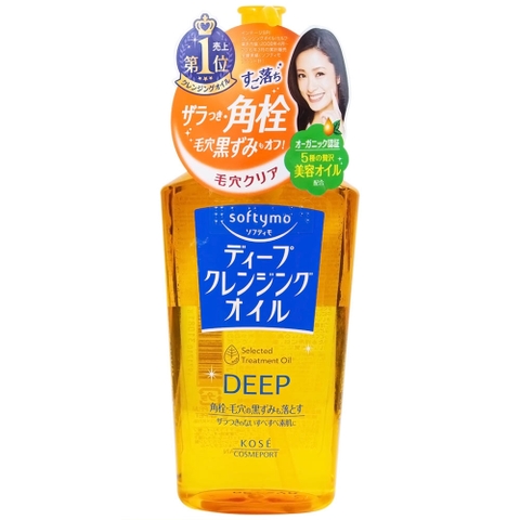 Dầu tẩy trang làm sạch sâu Softymo Deep Cleansing Oil (230ml)