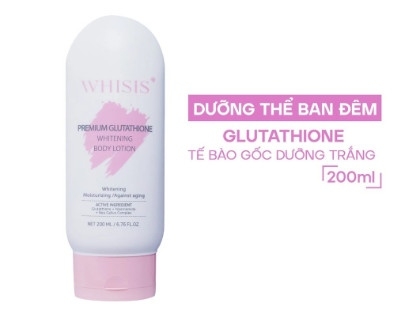 Kem Dưỡng Thể Body Ban Đêm Whisis Premium Glutathione Whitening Body Lotion 200ml