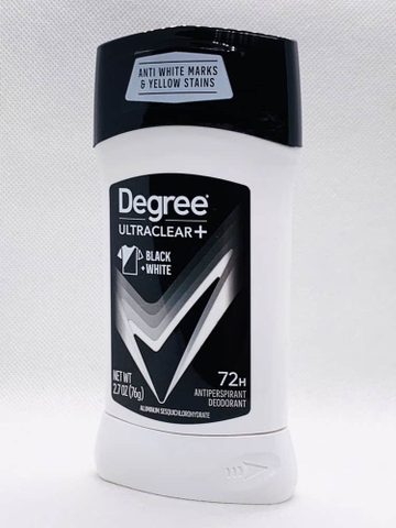 Lăn khử mùi nam Degree Men Motionsense Ultra Clear Black White 76g