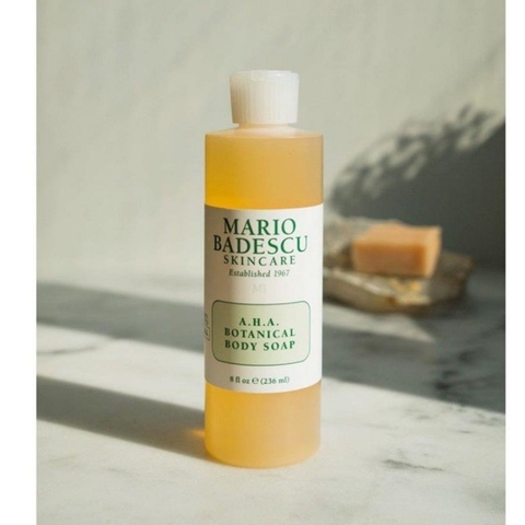 Sữa tắm giảm mụn cơ thể Mario Badescu A.H.A Botanical Body Soap 236ml