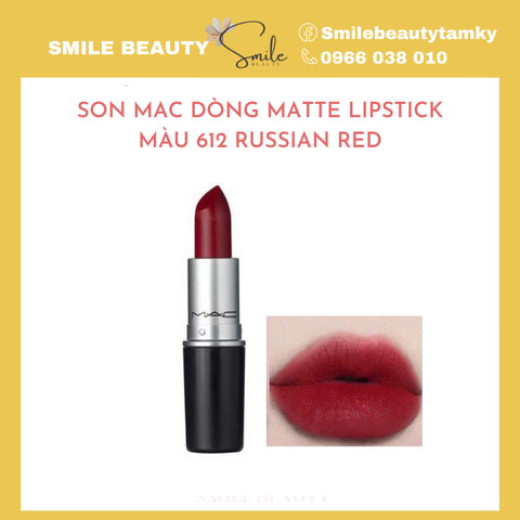 Son thỏi MAC Matte màu 612 Russian Red