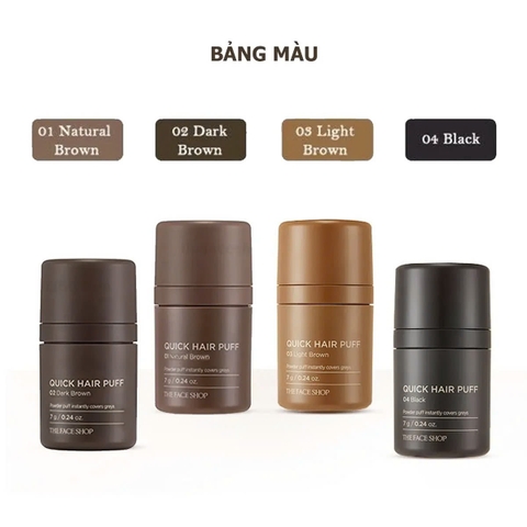 Phấn Che Khuyết Điểm Tóc THE FACE SHOP Quick Hair Puff 7g