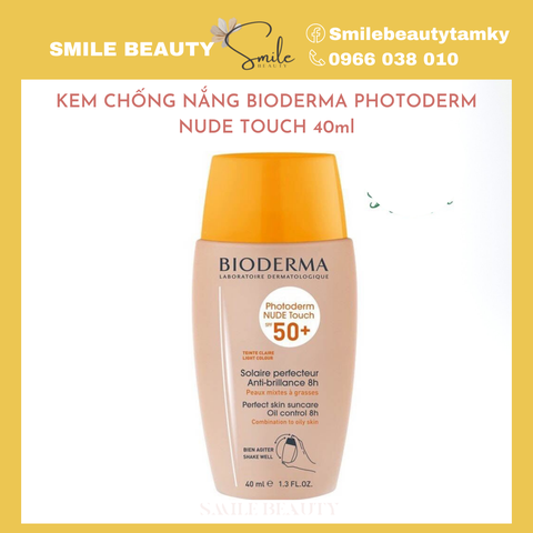 Kem chống nắng bioderma nâng tone màu light 40ml