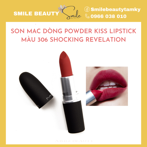 Son thỏi MAC Powder Kiss Lipstick màu 306 Shocking Revelation