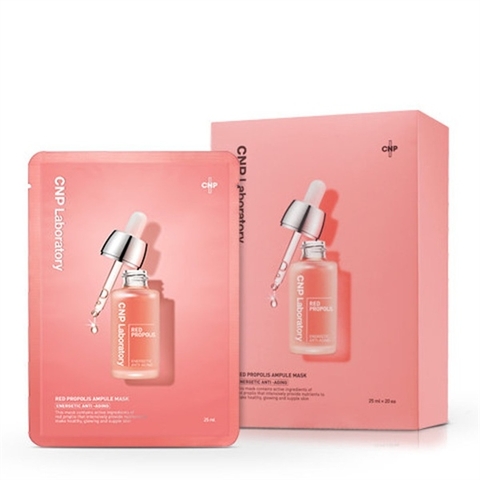 Mặt Nạ CNP Laboratory Red Propolis Ampule hộp Hồng 10 miếng