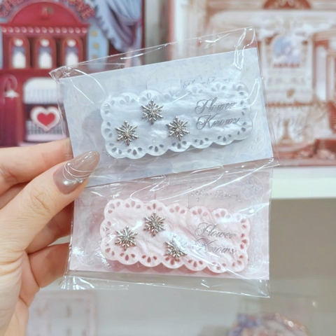 Kẹp tóc Thiên Nga Tuyết Snow Ballet Flower Knows