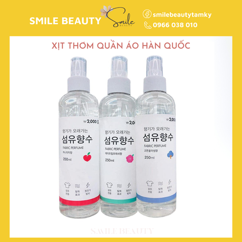 Xịt Thơm Quần Áo Fabric Perfume Hàn Quốc 250ml hương đào