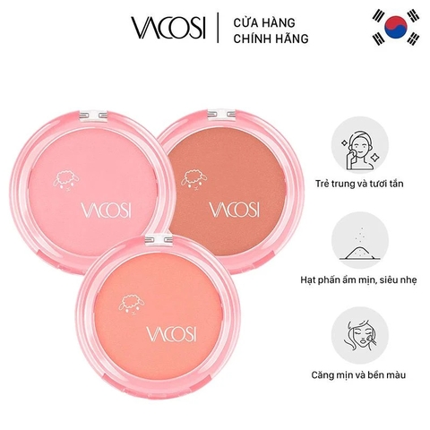 Phấn Má Hồng Bền Màu Vacosi Natural Studio Lolipop Blush Powder