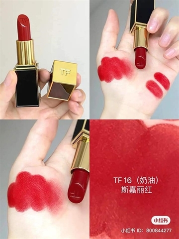 Son Tom Ford màu 16 Scarlet Rouge Mini Màu Đỏ Thuần 1g