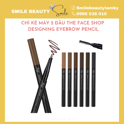 Chì Kẻ Mày 2 Đầu The Face Shop Designing Eyebrow Pencil