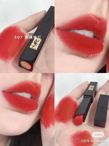 Son YSL The Slim Velvet Radical 307 Fiery Spice – Màu Đỏ San Hô(nobox)