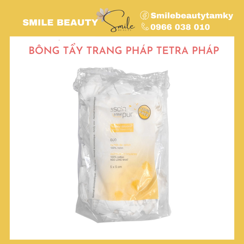 Bông tẩy trang Tetra Pháp 500 miếng