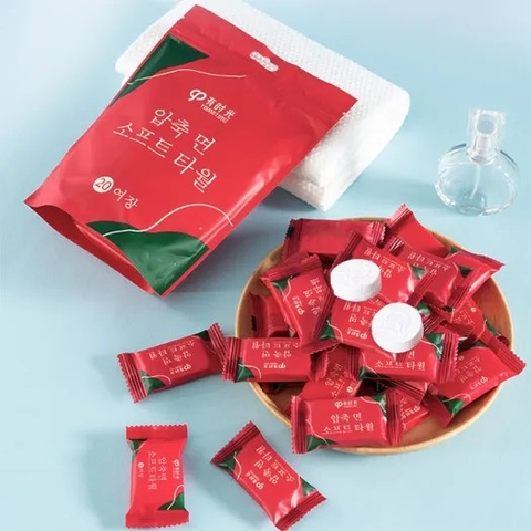 Viên Khăn Lau Mặt Dạng Nén, Khăn Mặt Khô