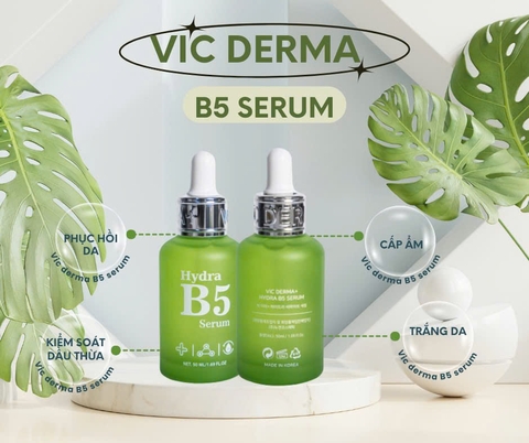 Serum Cấp Ẩm, Phục Hồi Vic Derma+ Hydra B5 50ml