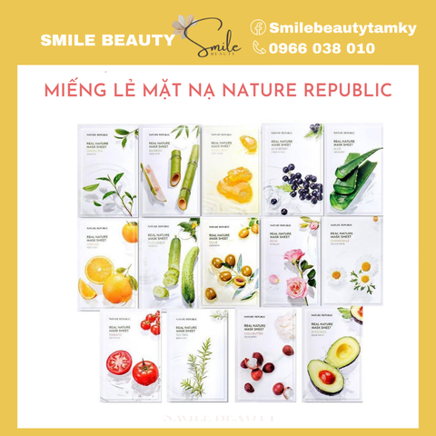 Miếng lẻ Mặt Nạ Dưỡng Da Nature Republic