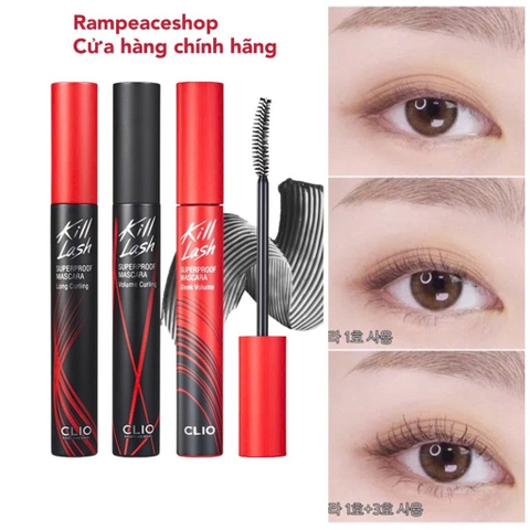 Mascara Làm Cong Mi, Chống Trôi Clio Kill Lash Superproof