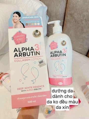 Dưỡng thể Lotion dưỡng trắng da Alpha Arbutin 500ml Thái Lan