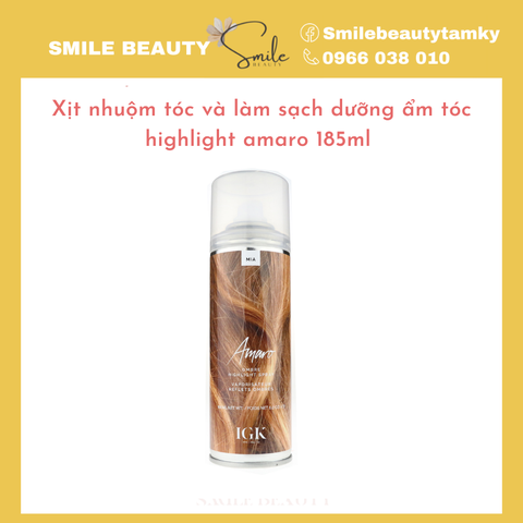 Xịt nhuộm tóc và làm sạch  highlight amaro 185ml