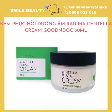 Kem rau má phục hồi, cấp ẩm, lành tính Centella Goodndoc