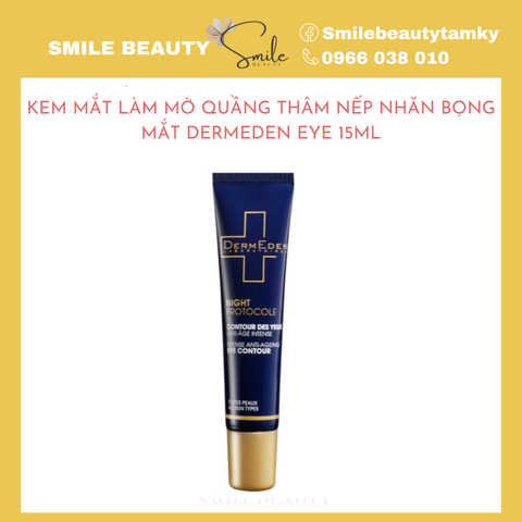 Kem mắt làm mờ quầng thâm nếp nhăn bọng mắt DermEden Eye 15ML