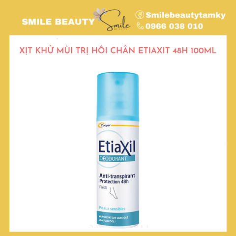 Xịt khử mùi trị hôi chân Etiaxil 48h 100ml