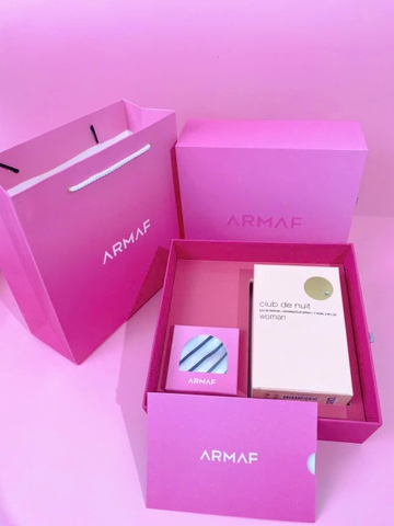 Set Nước Hoa Nữ Kèm Khăn Lụa Và Thiệp Armaf Club De Nuit Woman EDP 105ml