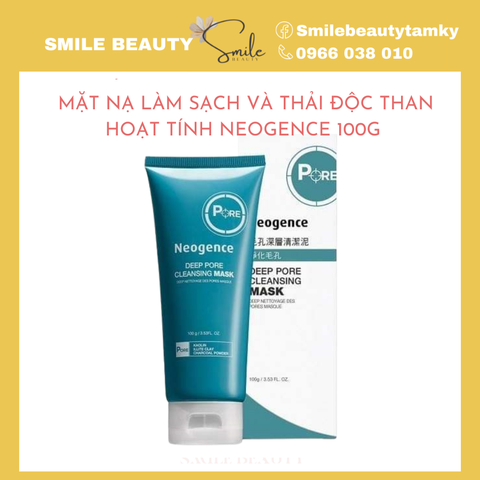 Mặt nạ làm sạch và thải độc từ than hoạt tính Neogence 100gr